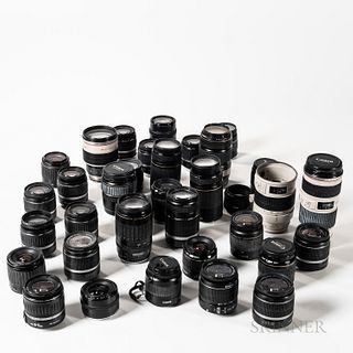 Group of Canon EF Lenses