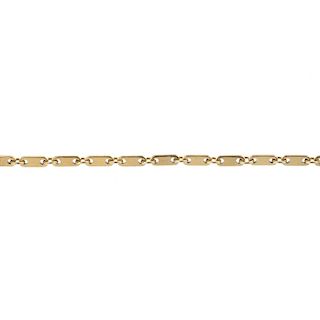CARTIER - an 18ct gold fancy-link bracelet. Designed as a series of anchor-links, to the lobster-cla