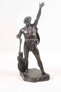 John Henry Foley, Bronze Sculpture of Warrior