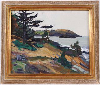 Oil on Canvas, C Huntington Monhegan Island Maine