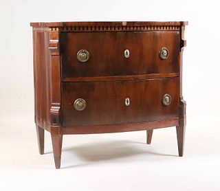 Neoclassical Inlaid Mahogany Small Commode, Dutch