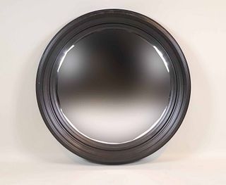 Modern Black Grain Convex Mirror by Bizari