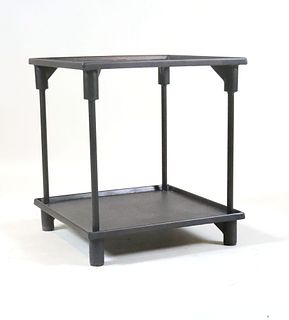 Restoration Hardware Patinated Metal Tiered Table