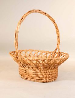 Large Wicker Handled Basket