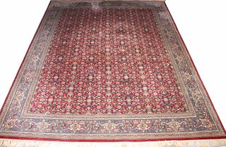 Sarouk Style Wool Carpet