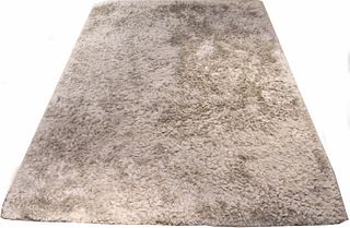 Chandra Modern Rugs Silver and Tan Shag Carpet