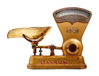 A Gilt and Polychrome Painted Dayton Computing Scale, Style No. 187 