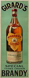 A Porcelain Girard's Brandy Sign