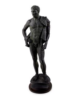 A Graeco-Roman Patinated Resin Figure of Hermes after the Antique