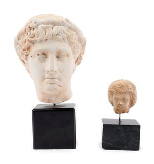A Roman Style Plaster Head of a Youth 