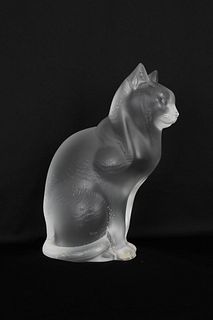 Signed, Lalique Cat Figure