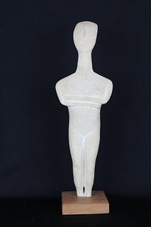 Museum replica of Greek Cycladic Woman