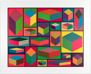 SOL LEWITT, Distorted Cubes (Plate #4)
