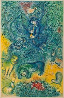 After MARC CHAGALL (French, 1887-1985), by CHARLES SORLIER (French, 1921-1990), La Flûte enchantée (C.S. 38)