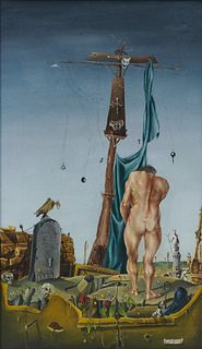 JULES KIRSCHENBAUM, American 1930-2000, Symbolic Crucifixion, 1949