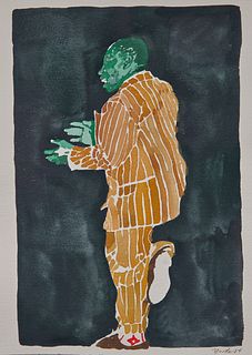 RICHARD YARDE, American 1939-2011, Man in Suit, Savoy Ballroom, 1984