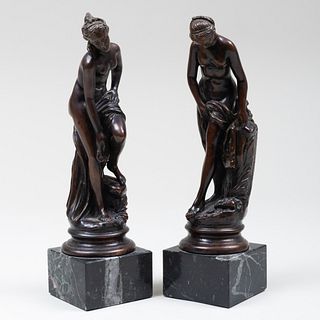 Two Italian Bronze Models of Classical Women