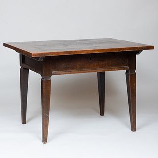 Continental Oak and Fruitwood Parquetry Center Table