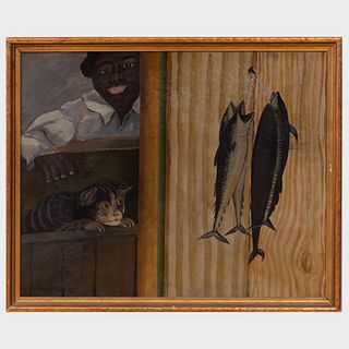 Amos Black: Man, Cat, Fish