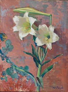 GEORGE LOFTUS NOYES, American 1864-1954, Lilies