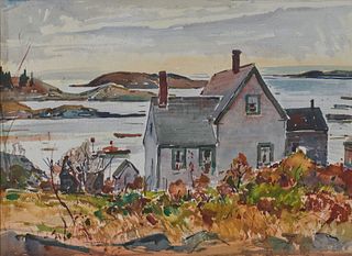 WILLIAM LESTER STEVENS, American 1888-1969, Harbor View