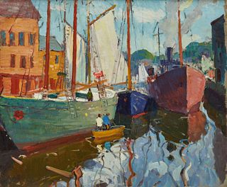 CARL PETERS, American 1897-1980, Harbor View