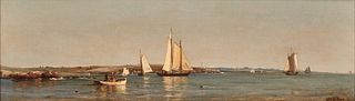 MAURITZ FREDERIK de HAAS, Dutch/American 1832-1895, Harbor View