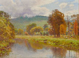 JOHN JOSEPH ENNEKING, American 1841-1916, River View