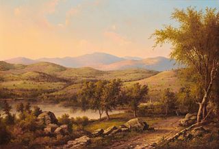 JOHN WHITE ALLEN SCOTT, American 1815-1907, Merrymeeting Lake