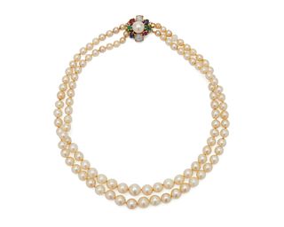 Pearl and Gemset Necklace