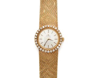 OMEGA 14K Gold and Diamond Wristwatch