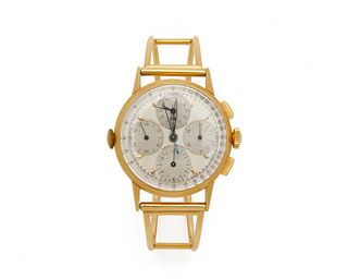 UNIVERSAL GENÈVE 18K Gold Aero-Compax Wristwatch