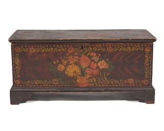 American Paint-Decorated Blanket Chest, 19th century