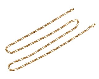 18K Gold Link Necklace