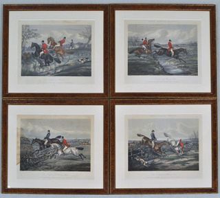 Group Four Framed Fore's Hunting Prints