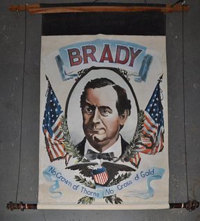 "Brady" Political Painted Portrait Banner