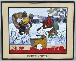 Jennie Hite, "Picking Cotton", WPA Project, G/B