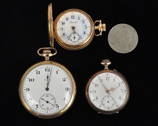 Three Vintage Pocket Watches