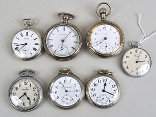 Group Silver Tone Pocket Watches