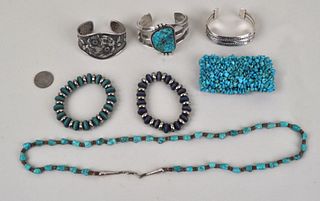 Group Silver/Turquoise & Other Jewelry