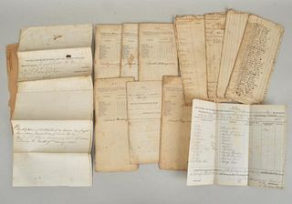 Group Civil War US Army Quartermaster Documents