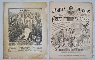 Two Afro-American Subject Sheet Music