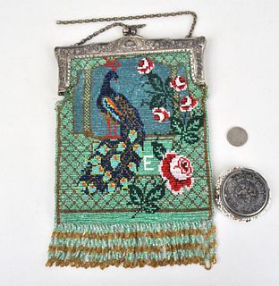 Victorian Beaded Bag & Coin Pouch
