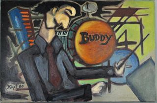 M. Kupferman, Abstract Portait Drummer Buddy Rich