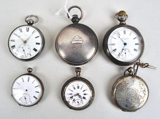 Group Seven Vintage Pocket Watches