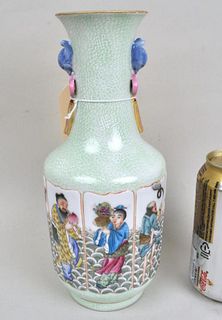 Chinese Famille Verte Eight Immortals Vase
