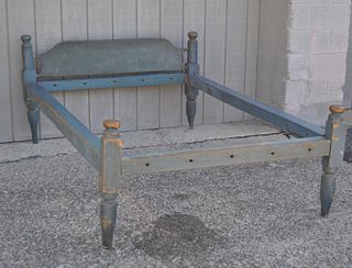 Blue Painted American Country Field Bed