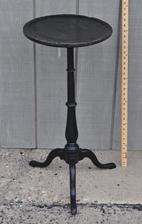 American Black Painted Candlestand