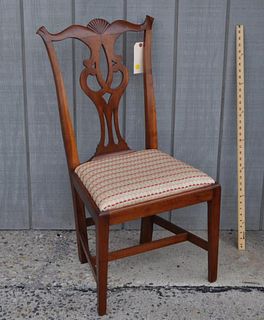 CT Cherrywood Shell Carved Side Chair