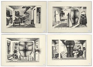 Michael Osterweil, Group of Four Lithographs